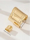 Gold Bracelet and Ring Set