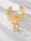 Gold Bracelet and Ring Set