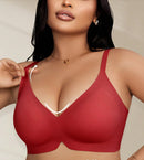 1 Piece Wireless Padded Bra with Soft Support for Plus Size Women