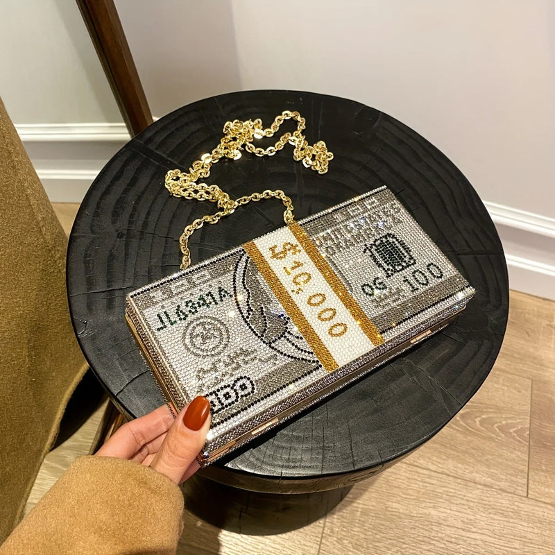 Bolsa Glamour Cristalizada