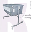 Cuna portátil 3 en 1 Sleep, Moisés, se acopla a la cama - Gris Kababy