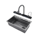 Kitchen Sink 304 Stainless Steel With Accessories Waterfall Smart Multifunctional Premium Smart Sink