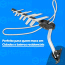 Antena externa profesional completa 5 en 1 4k con mástil y cable de 15 metros Aquario DTV-3000