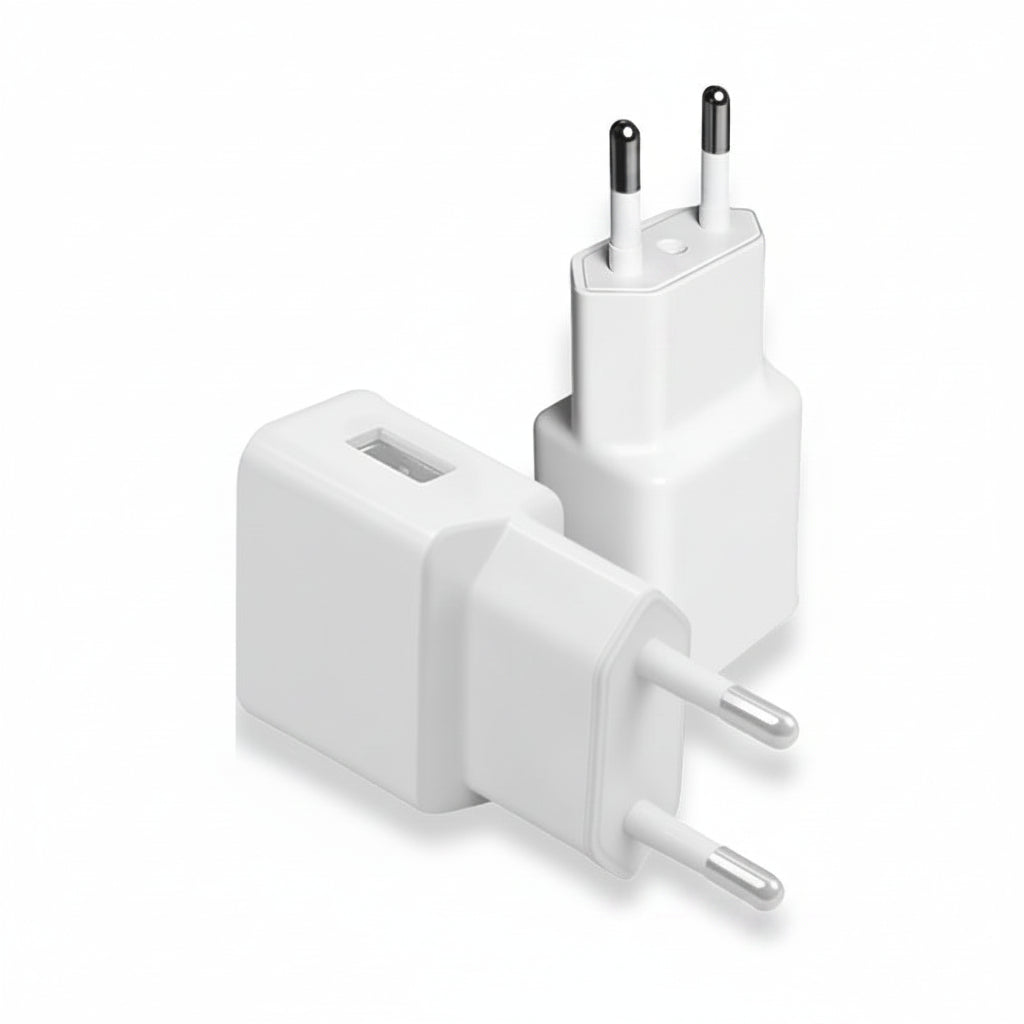 Kit com 2 carregadores de tomada USB portáteis para parede - Rank Oferta