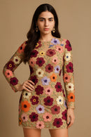 Vestido feminino com estampa floral