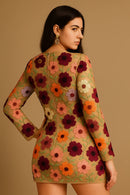 Vestido feminino com estampa floral