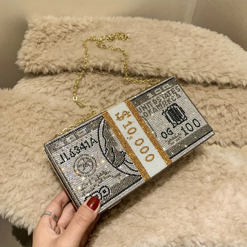 Bolsa Glamour Cristalizada