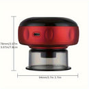 Massageador a Vácuo com Ventosa Elétrica e Aquecimento – Recarregável USB, Ideal para Costas, Pescoço e Braços