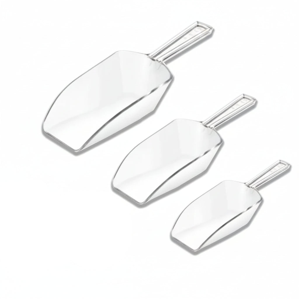 Kit com 3 colheres medidoras transparentes para culinária e confeitaria - Rank Oferta