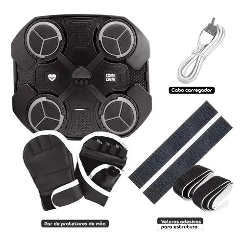 Máquina Inteligente de Boxe Soco Música Bluetooth Anti Estresse