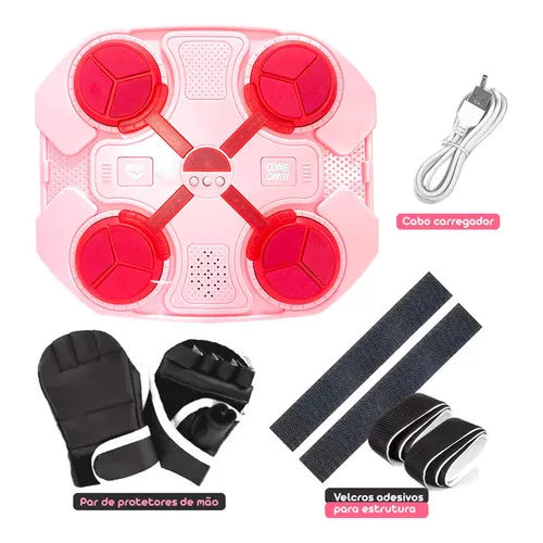 Máquina Inteligente de Boxe Soco Música Bluetooth Anti Estresse